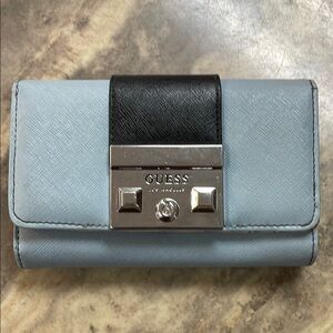 GUESS Women's Blue and Black Wallet GUC